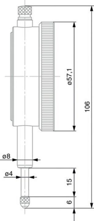 Actual product image Tesa Dial gauge 10 mm / 01419048 (1 cm)