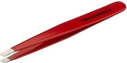 Actual product image Tweezerman Stainless Steel Slant Tweezer Signature Red