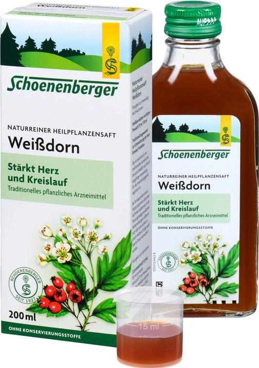 Schönenberger Naturreiner Heilpflanzensaft Weissdorn, 200 ml FLU