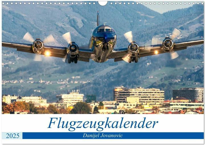 Actual product image :aeroplane calendar (wall calendar (A3, German)