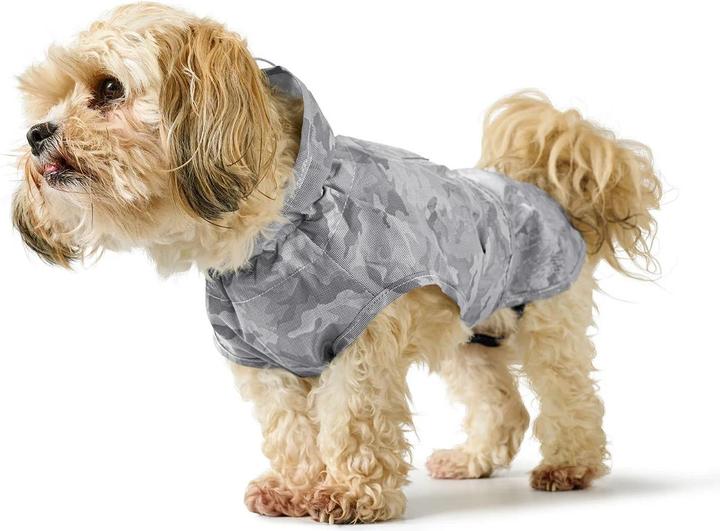 Actual product image Hunter Mackintosh Huka to go for dogs silver 65 (65, Dog raincoat)