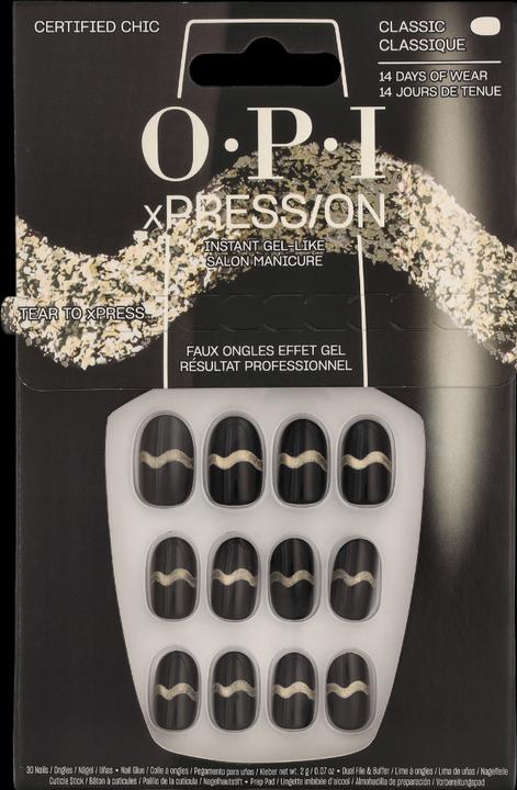 OPI Xpress/On Nail Art (goldfarben, Schwarz, Farblack)