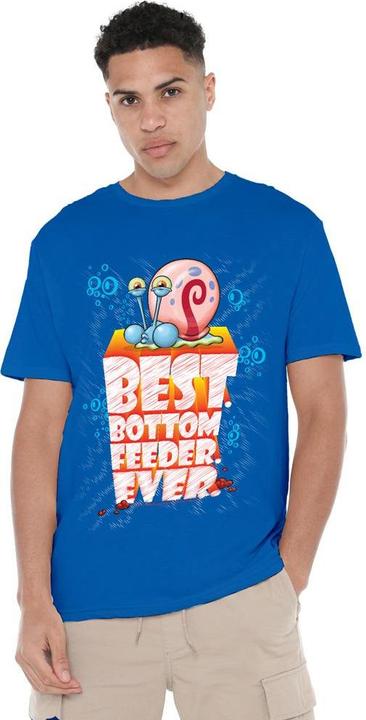 Actual product image Spongebob Squarepants Mens Best Bottom Feed Ever T-Shirt (3XL)