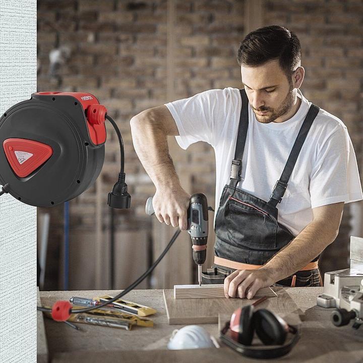 Actual product image Arebos Automatic cable rewinder (20 m, 1.50 mm²)