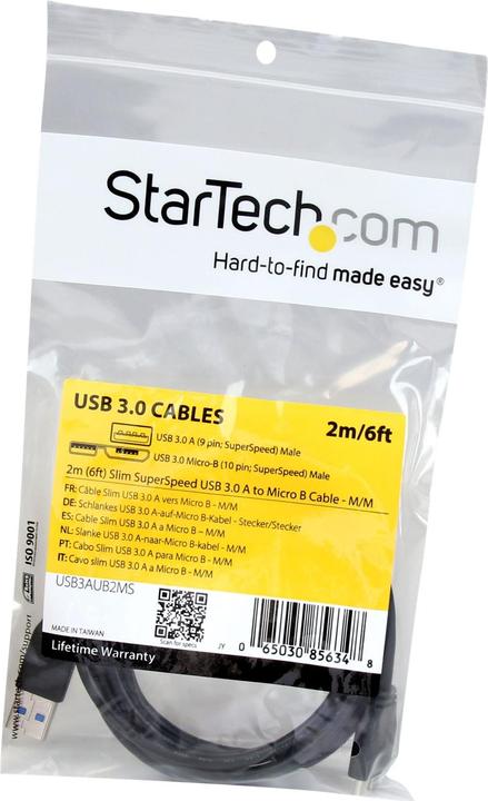 Produktbild StarTech USB 3.0 A auf Micro B (2 m, USB 3.2 Gen 1)