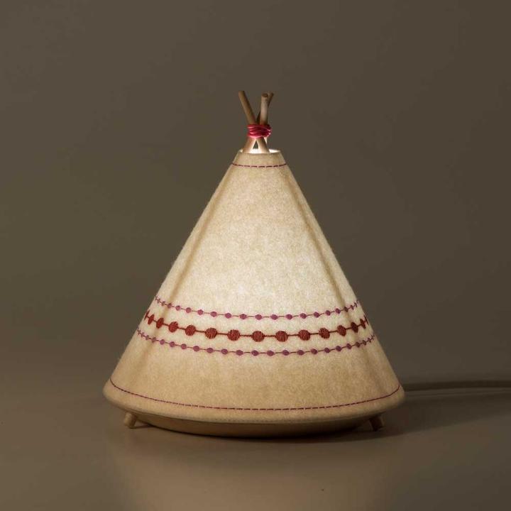 Produktbild Buokids Tischlampe & Nachtlicht Tipi rot (GX53)