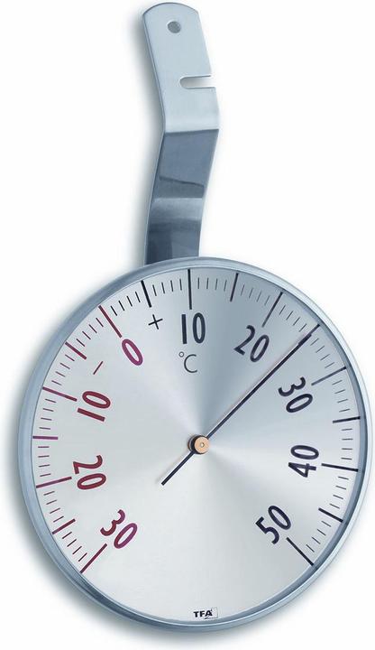 TFA analoges Fensterthermometer aus Edelstahl 14.5003