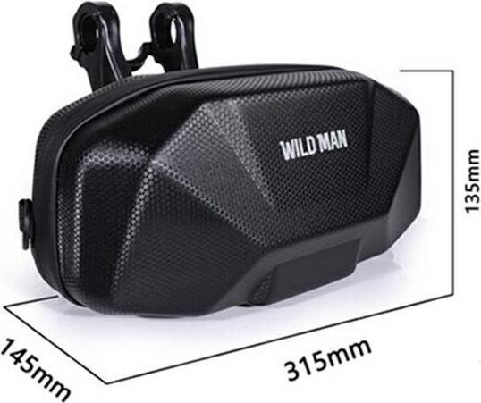 Wildman Torba na ramę roweru X9 uchwyt rowerowy czarna/black (3.50 l, Sacoche de cadre)
