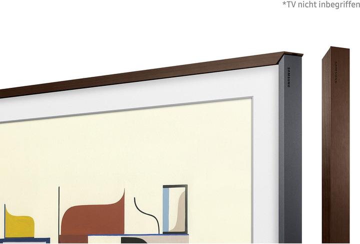 Produktbild Samsung Rahmen zu Frame TV 49", Walnuss (Dunkles Holz) Aluminium und Holz