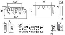 Actual product image Wilkinson VS-100N Tremolo honed black