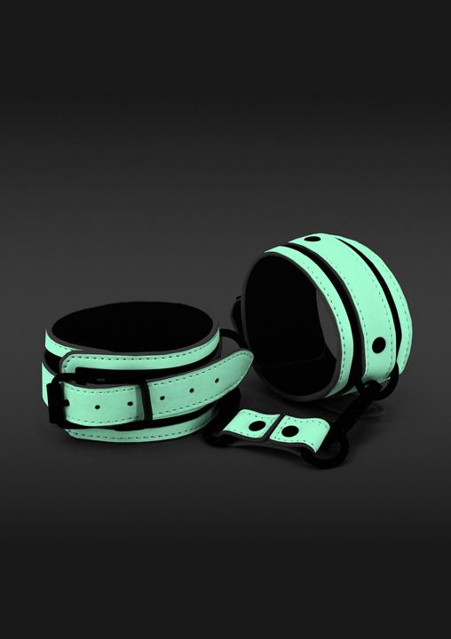 Actual product image NS Novelties GLO in the Dark Ankle Cuffs
