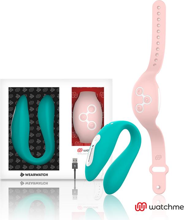 Produktbild Wearwatch Dual Pleasure Drahtlose Technologie Watchme Light Aquamarine / Coral