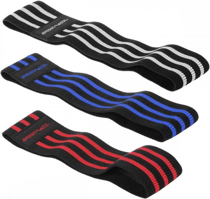 Produktbild Sportvida Fitness & Crossfit High Strength Tape Fabric Rubber Set (3 pcs) 32-36-40 * 8 cm Multip (0.40 m)