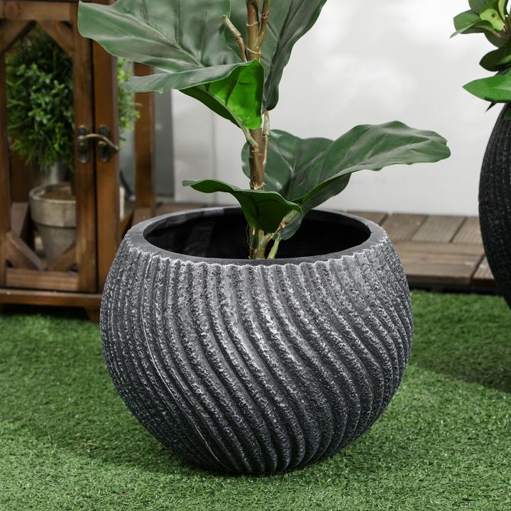Produktbild Outsunny Pflanztöpfe mit Entwässerungsloch (40 cm)