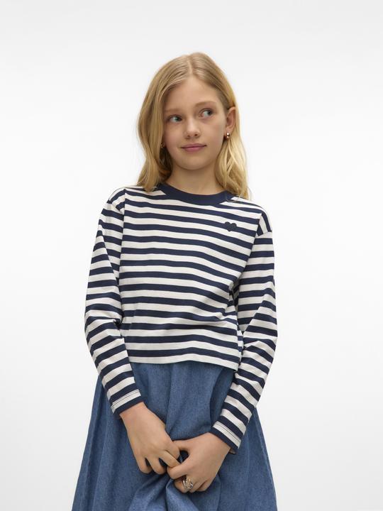 Image du produit Vero Moda Vmleila Stripe Ls Cropped Top Girl Noos (134)