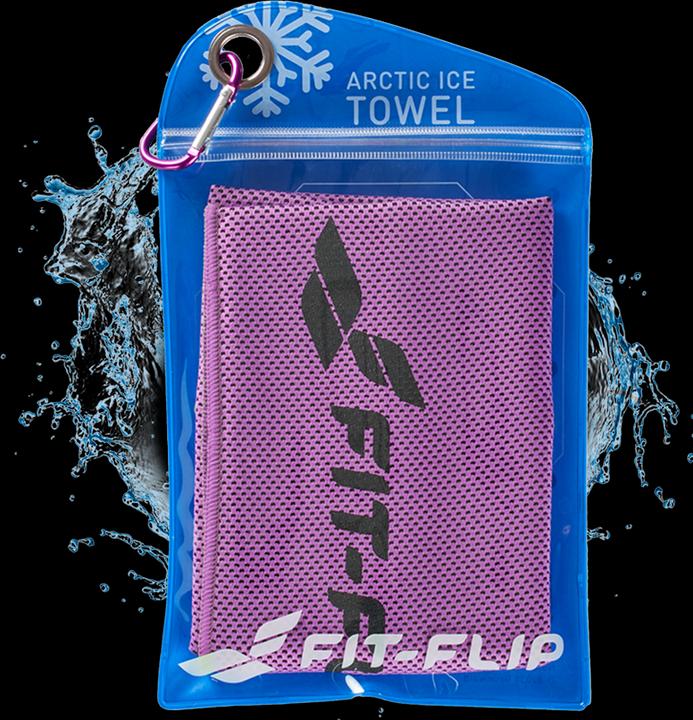 Fit-Flip Airflip Towel Kühlhandtuch Mikrofaser mit Tasche 100x30cm (100 x 30 cm)