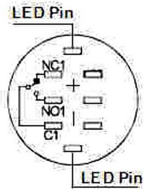 Actual product image Velleman Round Metal Push Button Spdt 1No 1Nc Blue Ring