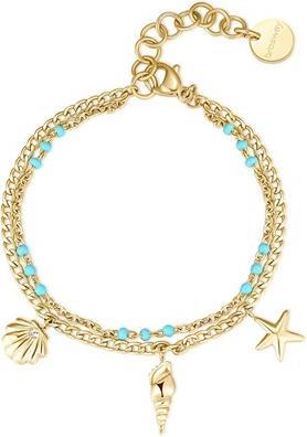 Brosway - Chant BAH70 Charms Double Gold Plated Bracelet for Women
