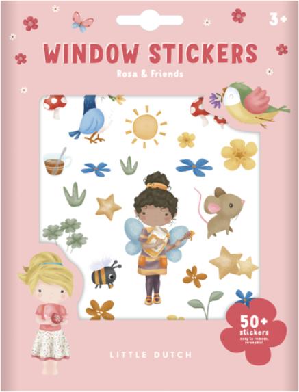 Produktbild Little Dutch Fenstersticker Rosa und Friends