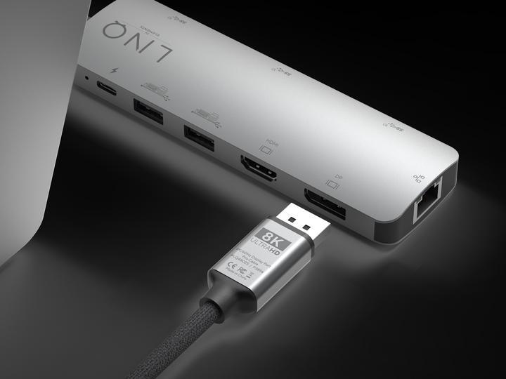 Produktbild LINQ Connects DisplayPort Stecker -> DisplayPort Stecker LQ48025 grey (2 m, DisplayPort)