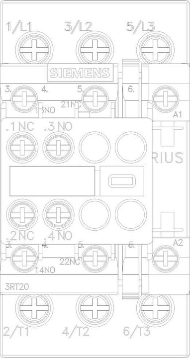 Produktbild Siemens Schütz 3RT2027-1AP04 AC-3 15kW/400V