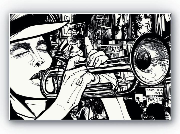 Produktbild Trenddeko Sound of a Street Musician (45 x 30 cm)