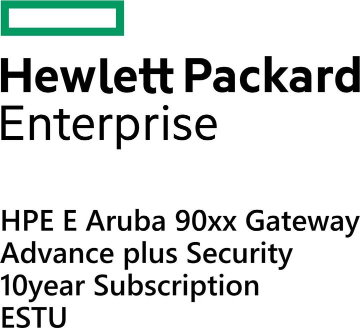 HPE E Aruba 90xx Gateway Advance plus Security 10yr Sub E-STU (1 Geräte)