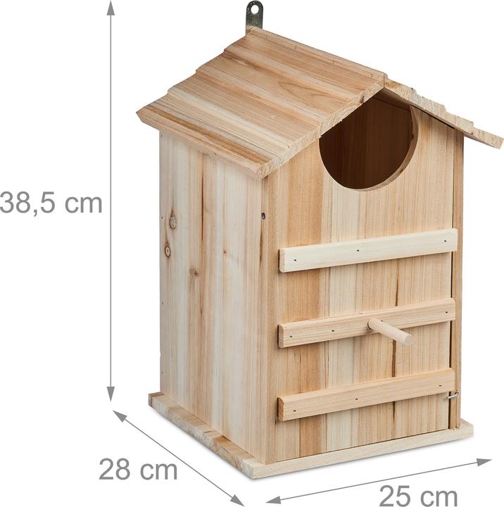 Actual product image Relaxdays Owl nesting box
