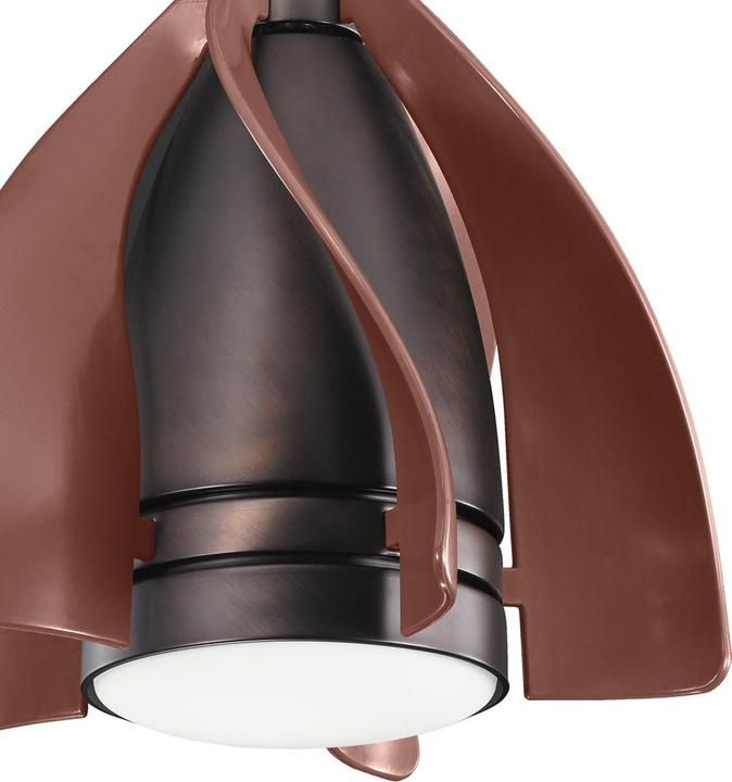 Actual product image Elstead Lighting Terna silent ceiling fan with LED light Ø38cm + remote control champagne (36 dB)