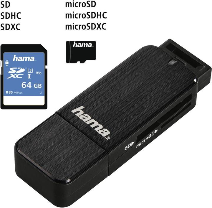 Produktbild Hama SD-/microSD-Kartenleser (USB 3.0)