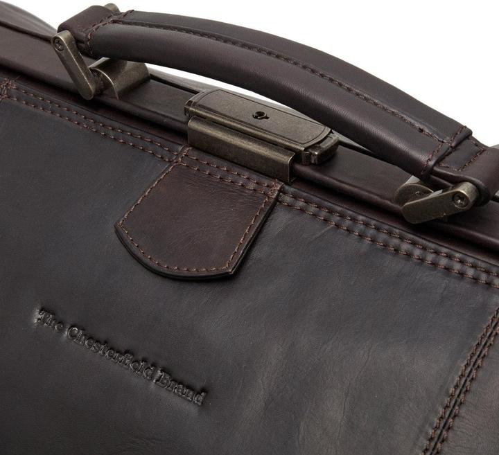 Immagine prodotto The Vegan Cow Chesterfield Marca Leren Weekendtas Bruin Corfu (41.90 l)