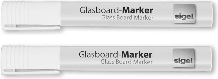 Produktbild Sigel Artverum Glasplatten-Markierer ( 2-3 mm) (White, 3 mm, 2 x)
