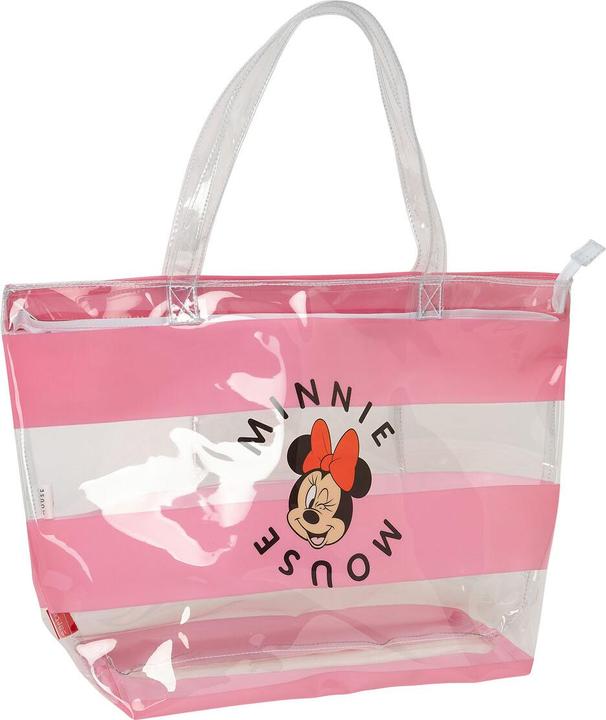 Produktbild NoName Damen Handtasche Minnie Mouse Beach Rosa Durchsichtig