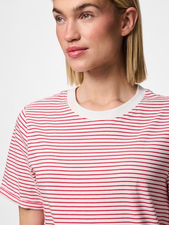 Produktbild Pieces Pcria Ss Fold Up Tee Stripes Noos Bc (XL)