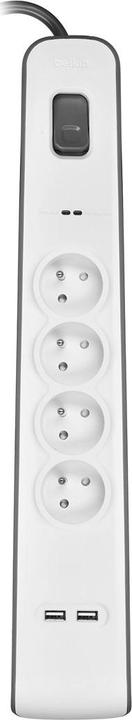 Image du produit Belkin BSV401CA2M Protection de tension, 4 sorties AC (4 x, PECO 7/5, 2 m)