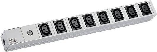 Actual product image Bachmann 48.30cm (19") power strip, 8-way without plug
