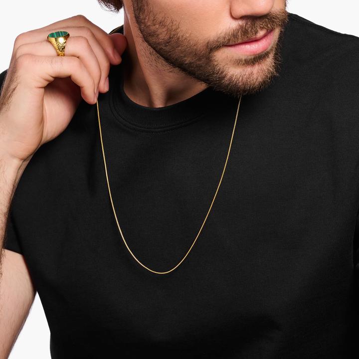 Produktbild Thomas Sabo Venezia-Kette 925er (750 Gelbgold Vergoldung, 925 Sterlingsilber, 80 cm)