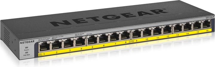 Netgear Switch 16x GE GS116LP-100EUS unmanaged (16 Ports)
