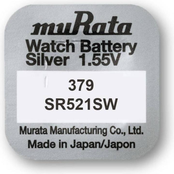 Image du produit Murata Pile bouton (SR63, 16 mAh)