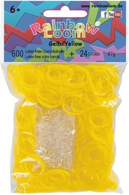 Image du produit Rainbow Loom Élastiques jaune opaque (600 pcs)