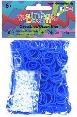 Produktbild Rainbow Loom Gummibänder Ozeanblau Opaque (600 Stk.)
