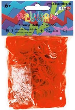 Actual product image Rainbow Loom Orange Jelly rubber bands (600 pcs.)