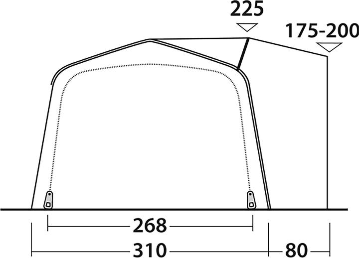 Produktbild Outwell Jonesville 440SA Flex (Vorzelt, 31.20 kg, 7 Personen)