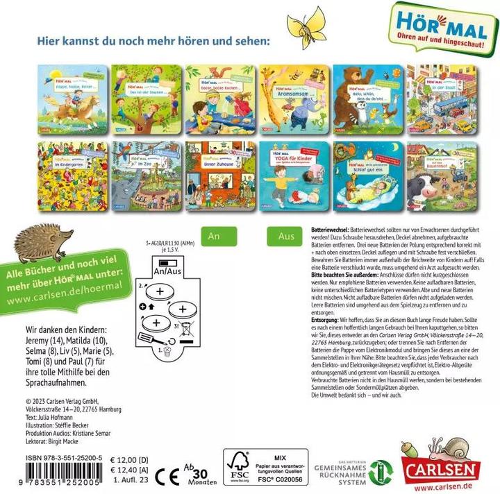 Actual product image Listen (sound book): Wimmelbuch: Wald und Wiese (Forest and Meadow) (Stéffie Becker, Julia Hofmann, German)