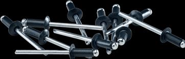 Actual product image Rapid Dark grey blind rivet Ø 4.8 x 12 mm
