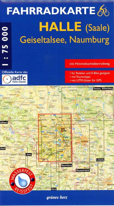 Image du produit Carte véloHalle(Saale),Geiseltalsee,Naumburg
