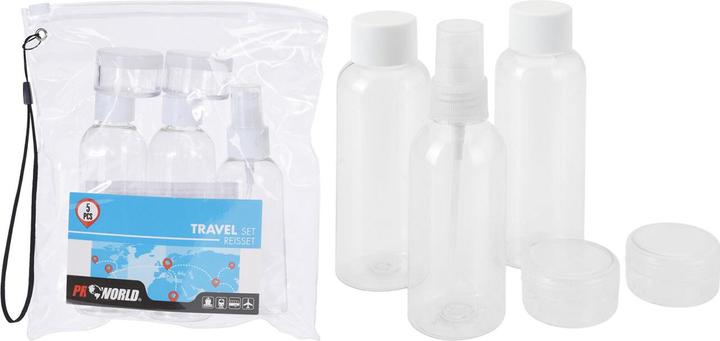 Image du produit ProWorld Set de bouteilles de voyage pour bagage à main, 15 pièces (Flacons pour liquide)