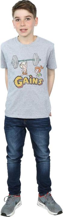 Actual product image The Flintstones Boys Bam Bam Gains Distressed T-Shirt (140, 146)