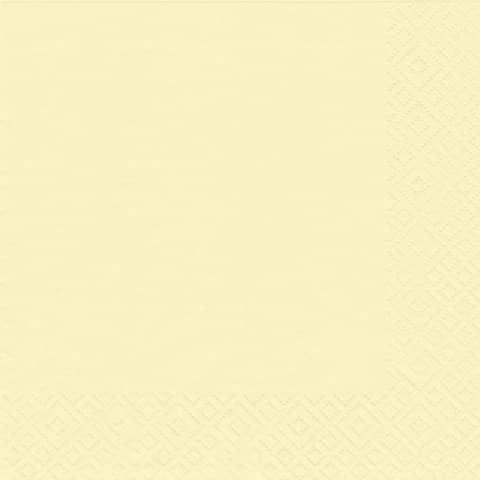Produktbild Braun + Company Serviette Zellstoff 25 x 25 cm 20er Packung creme (20 x, 25 x 25 cm)