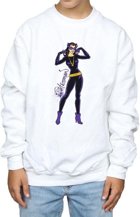 Actual product image Boys Catwoman Happy Pose Sweatshirt (116)